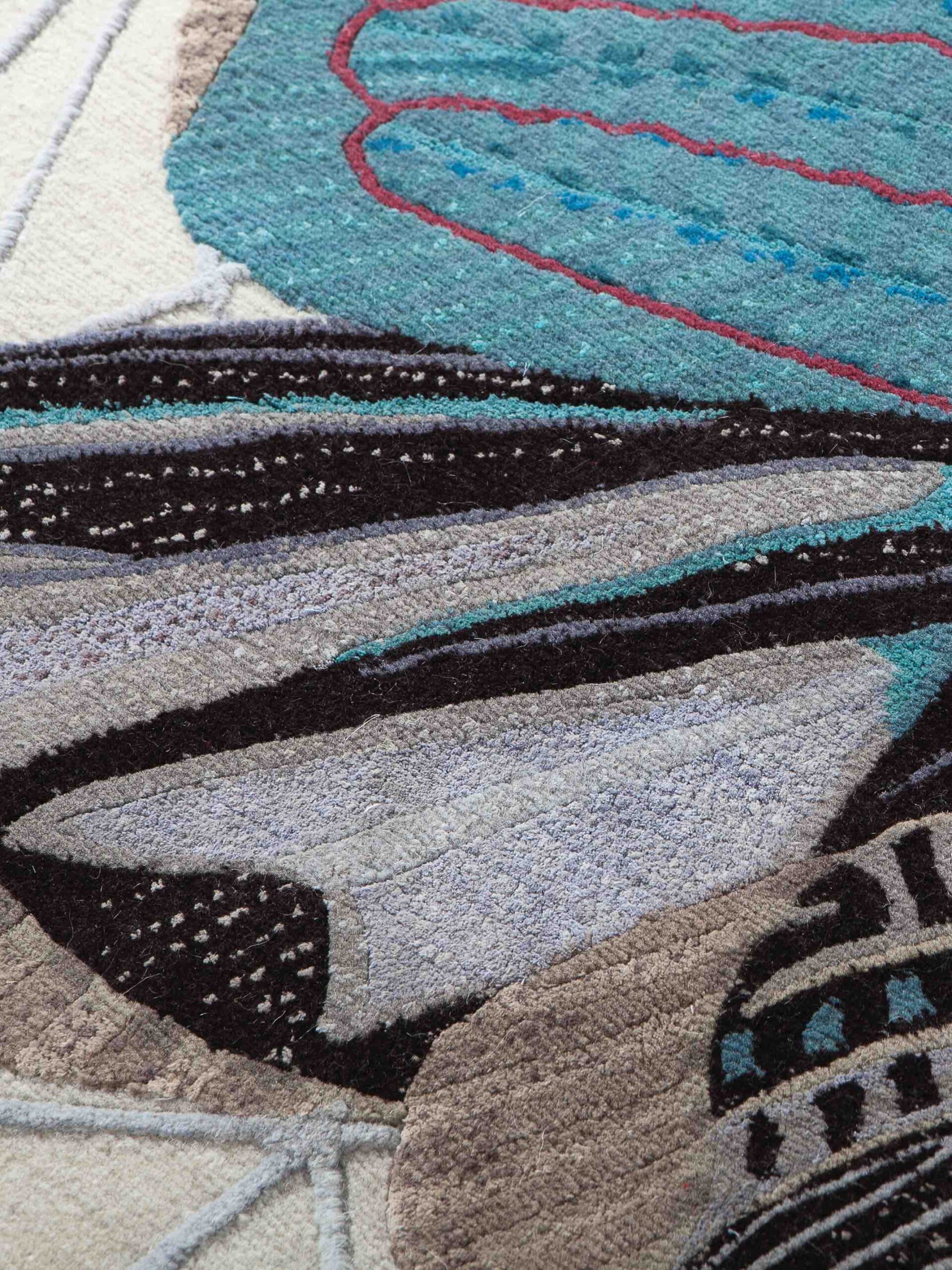 Tapis tissé main Tangle