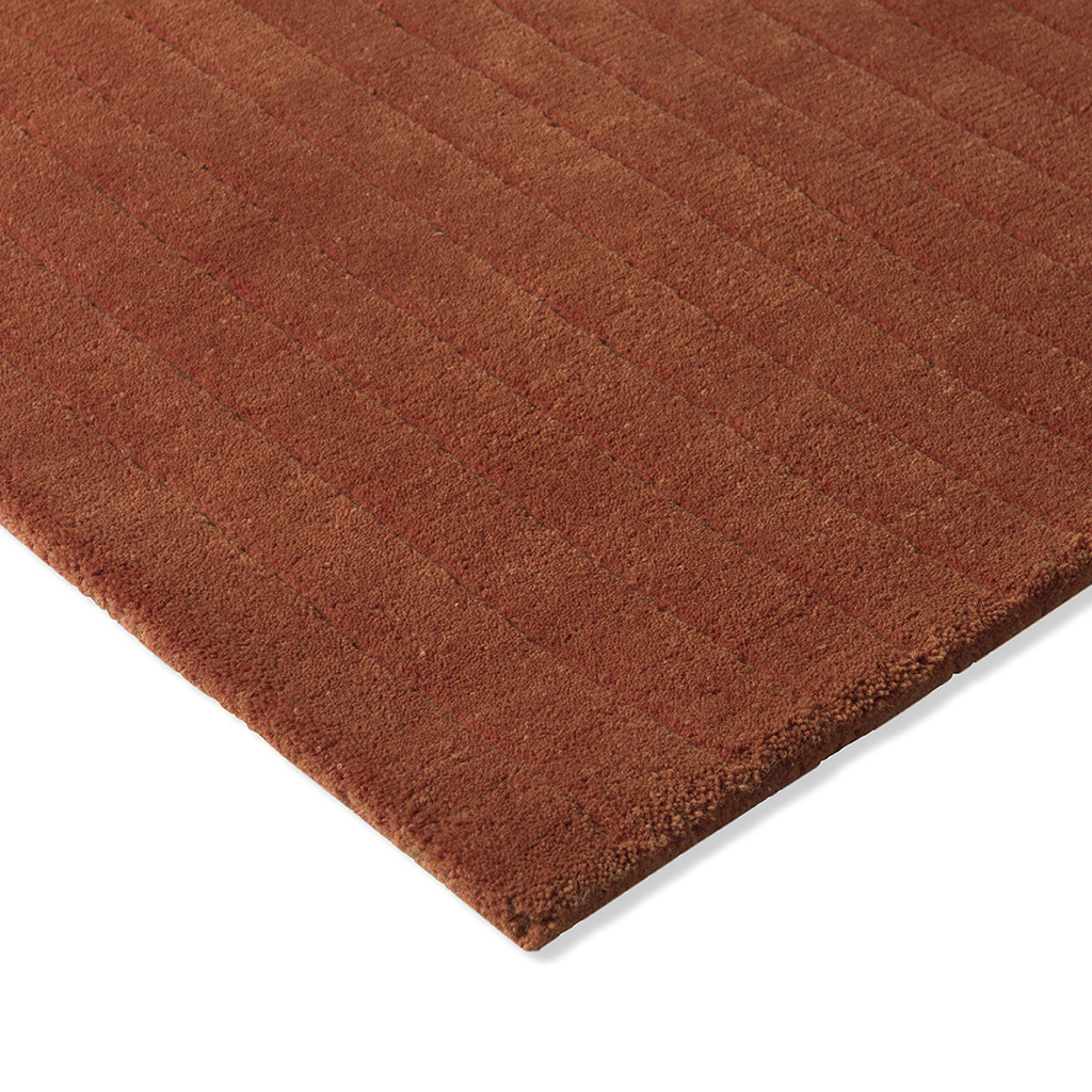 Decor Rhythm mandarijn designer handgemaakt vloerkleed