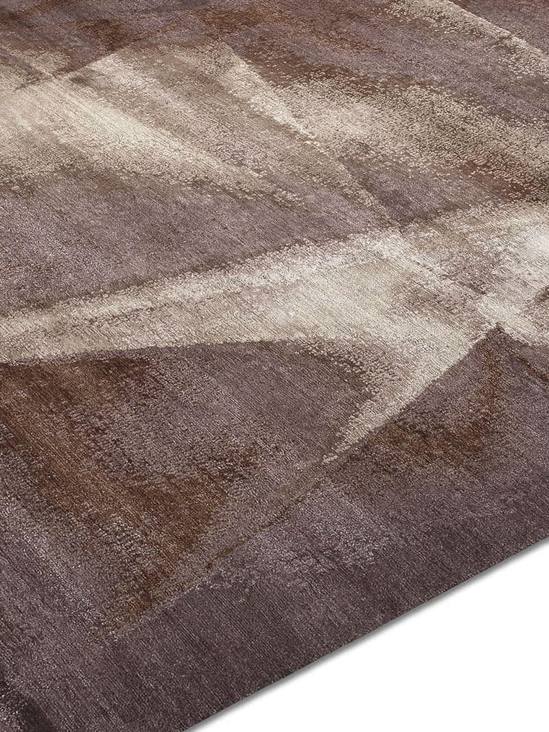 Tapis de luxe noué à la main Brown Olive