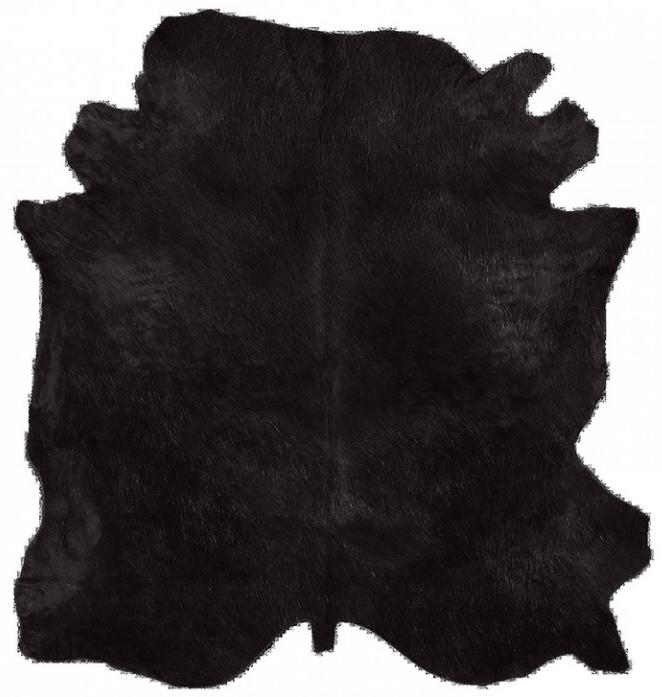 Peau de vache naturelle brun foncé