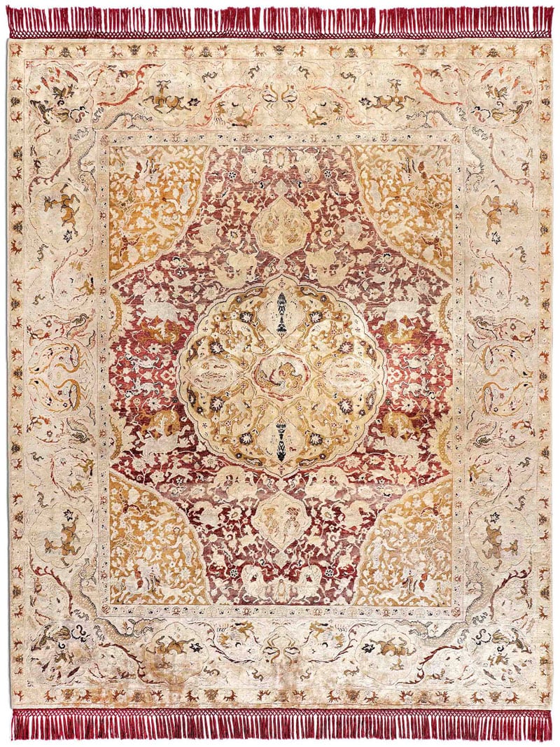 Tapis de luxe noué à la main Gold