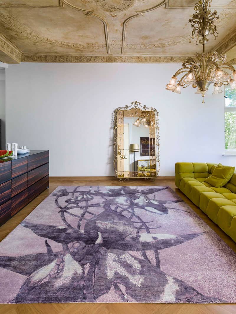 Tapis noué à la main Orchid