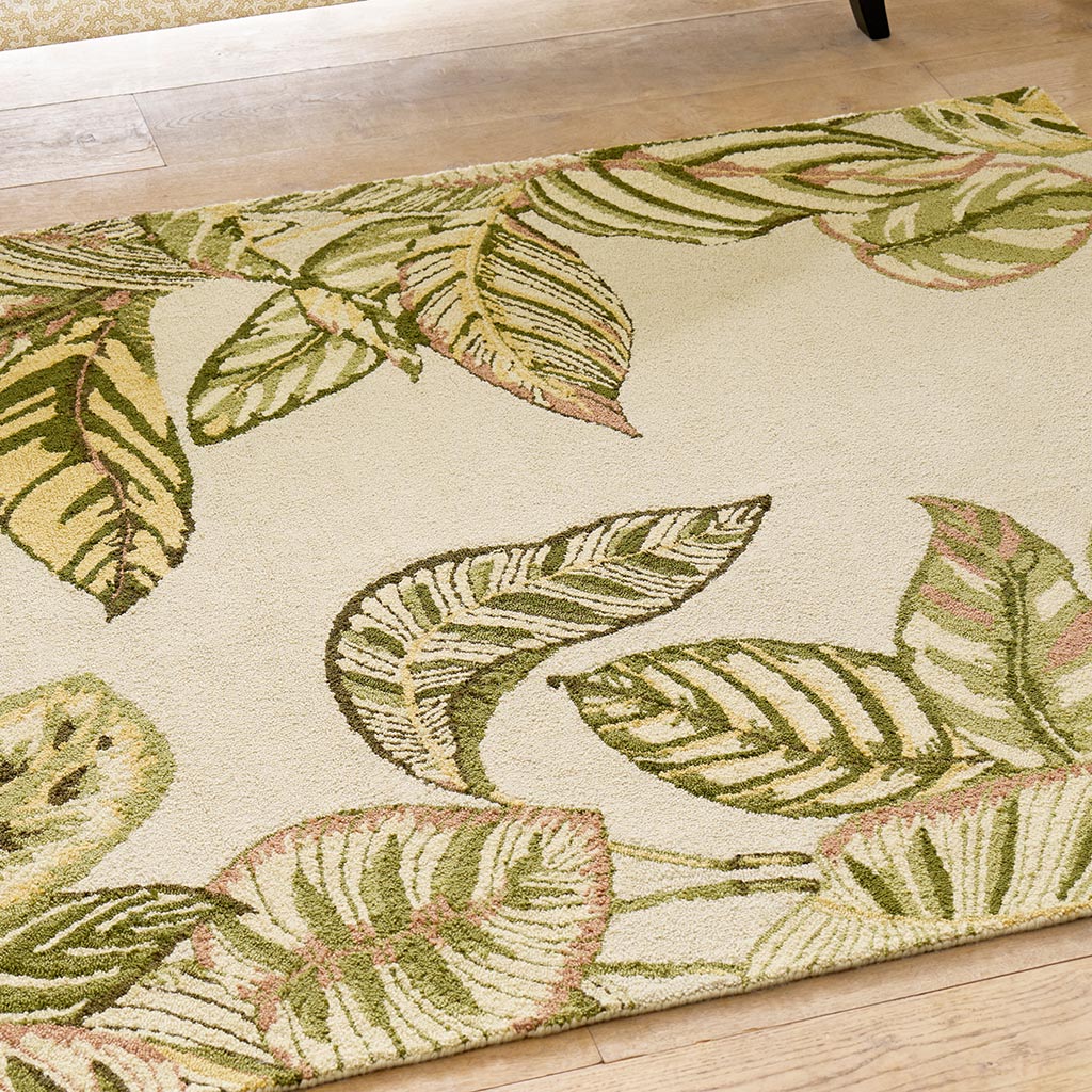 Calathea zeekraal outdoor vloerkleed | Maat: 250 × 350 cm