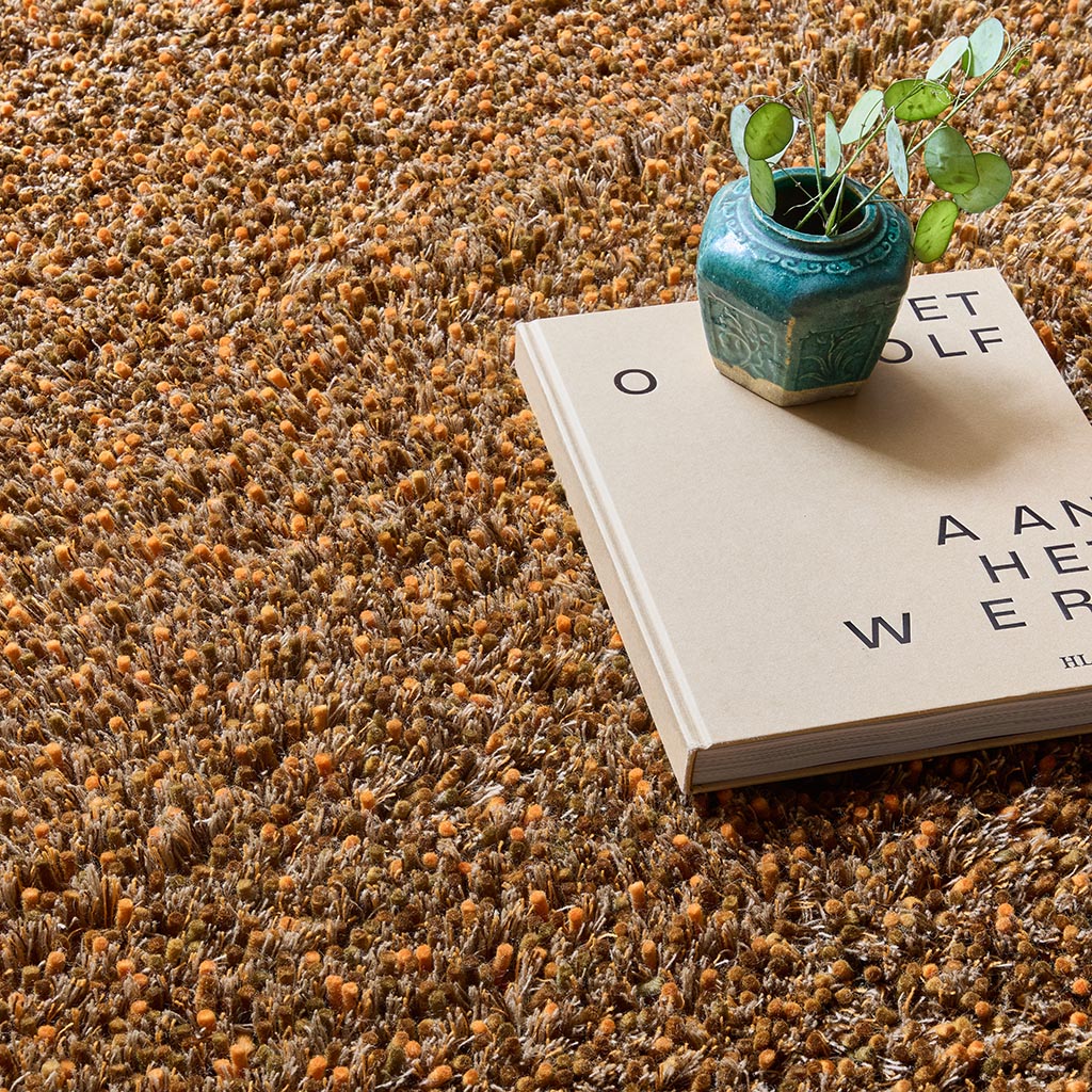 Sprout Burnt Tangerine luxe vloerkleed | Maat: 170 × 240 cm