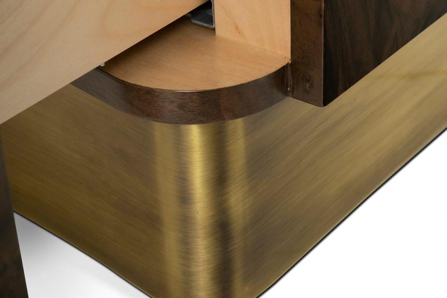 Designer houten bedtafeltje