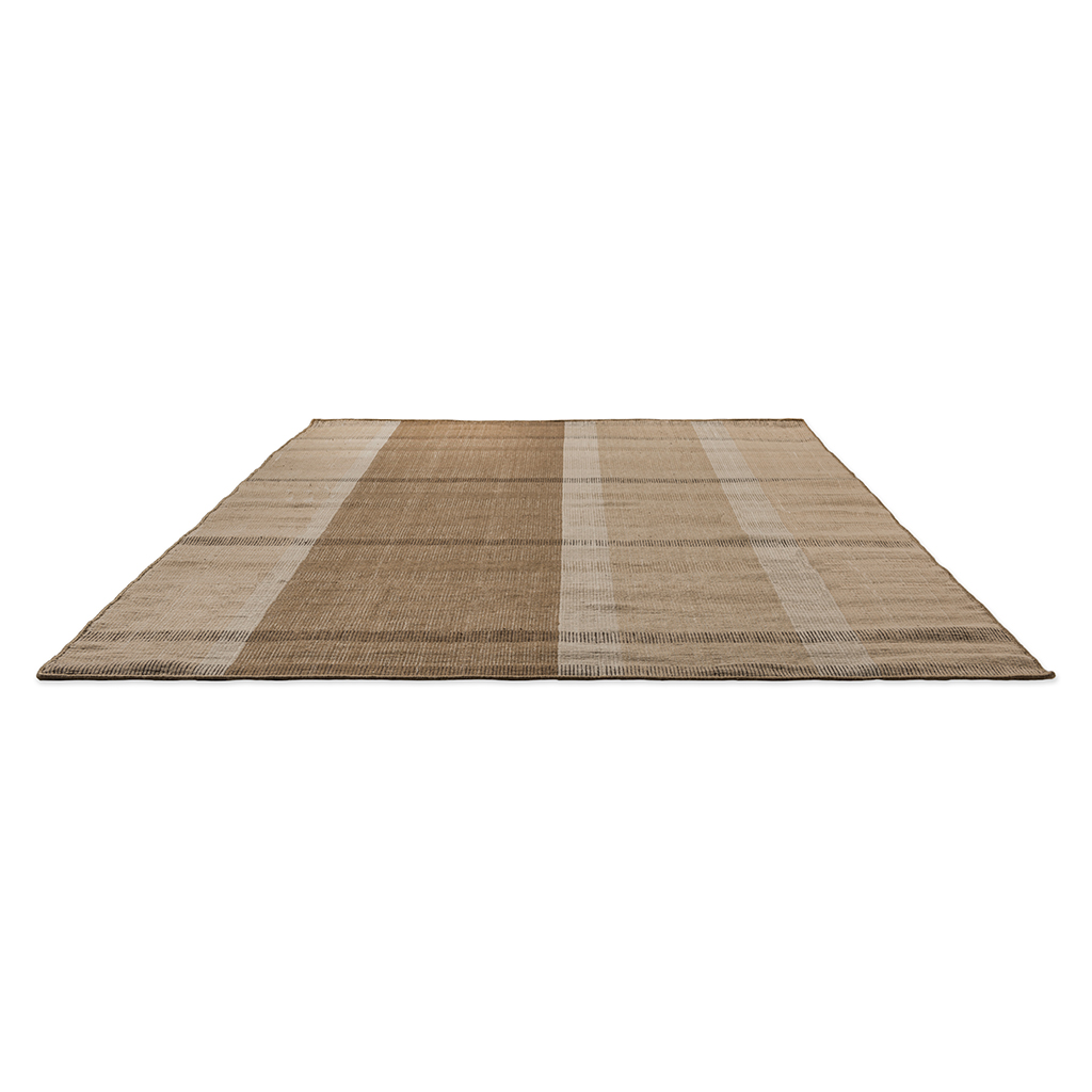 Zona cashew blokstreep outdoor tapijt | Maat: 200 × 280 cm