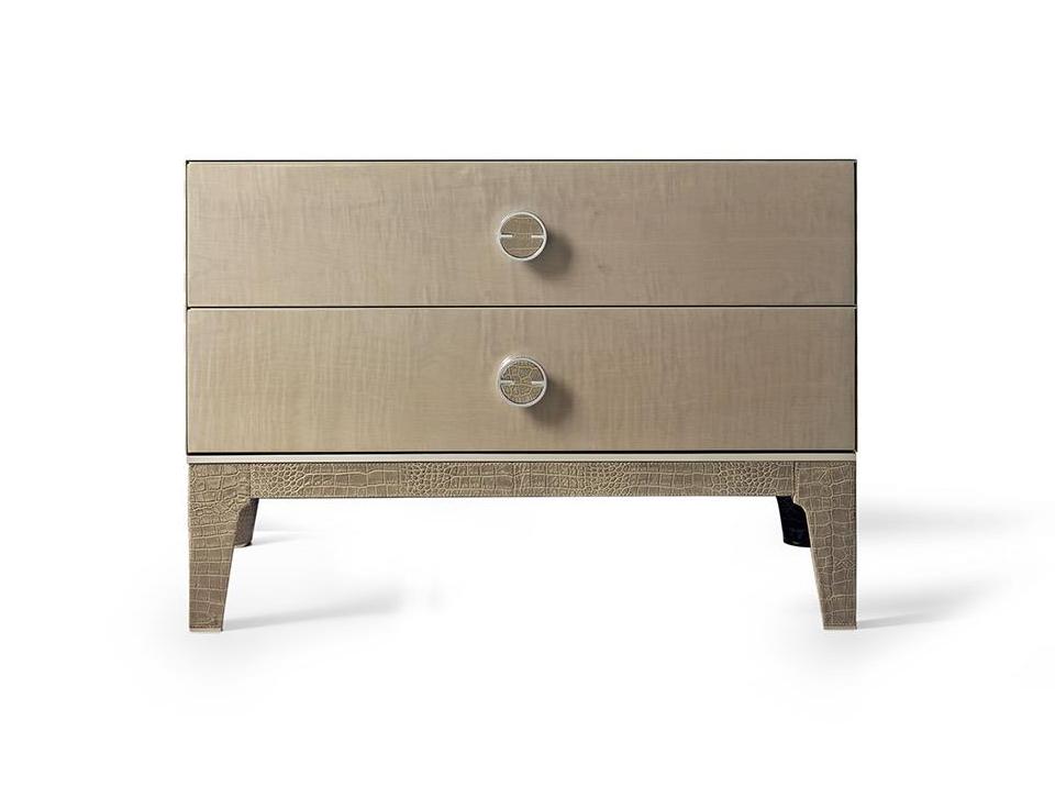 Grande table de nuit deux tiroirs 80