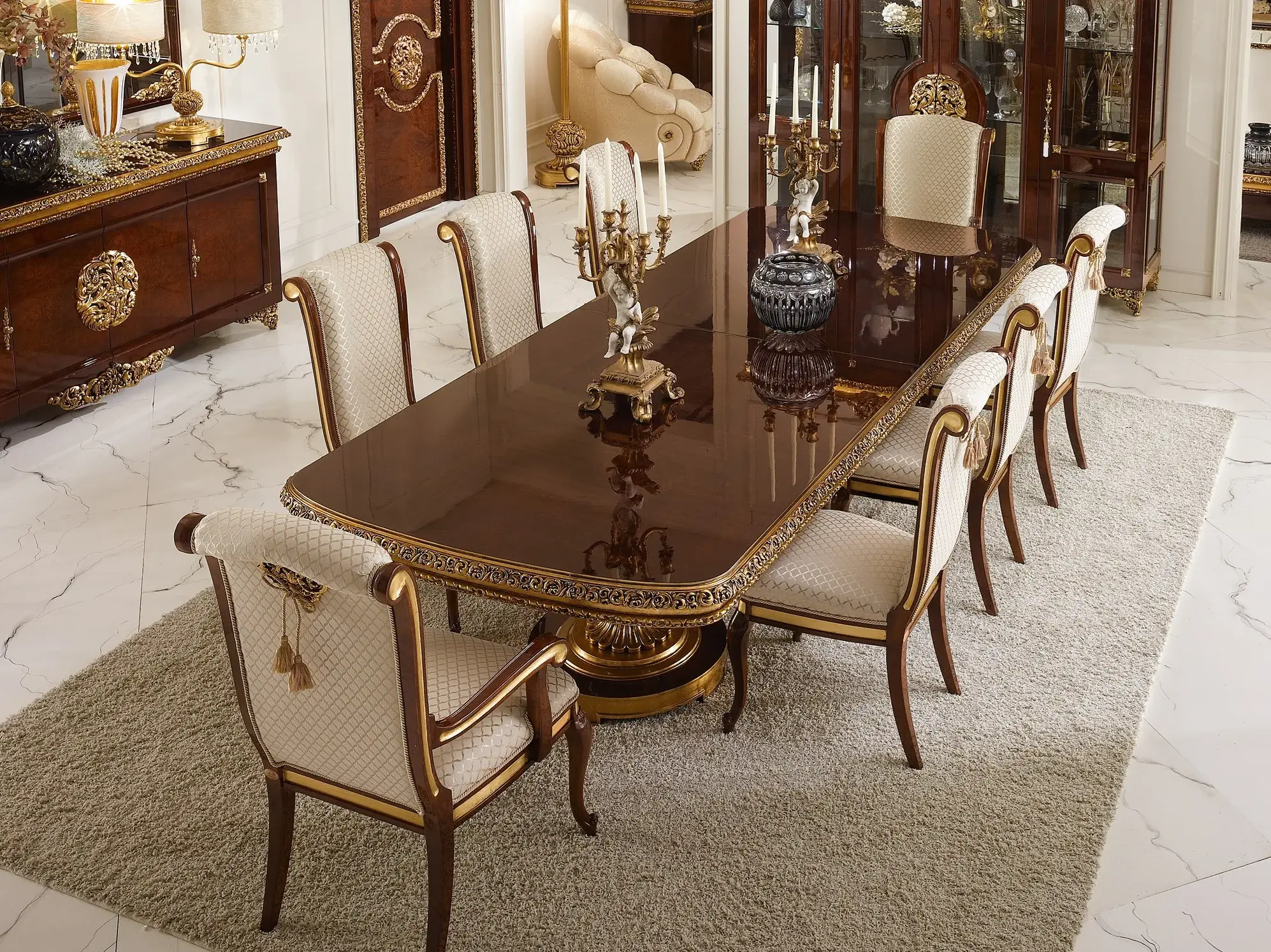 Table à manger classique Élégance | Configuration: Uitschuifbaar