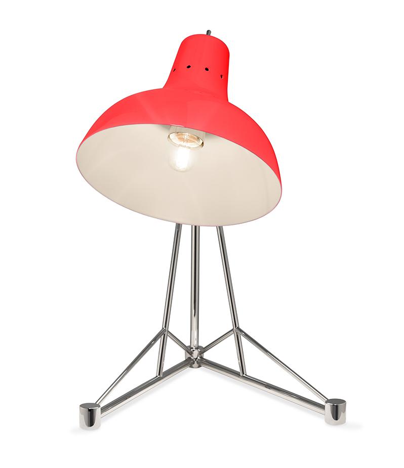 Lampe de bureau Celestia rouge