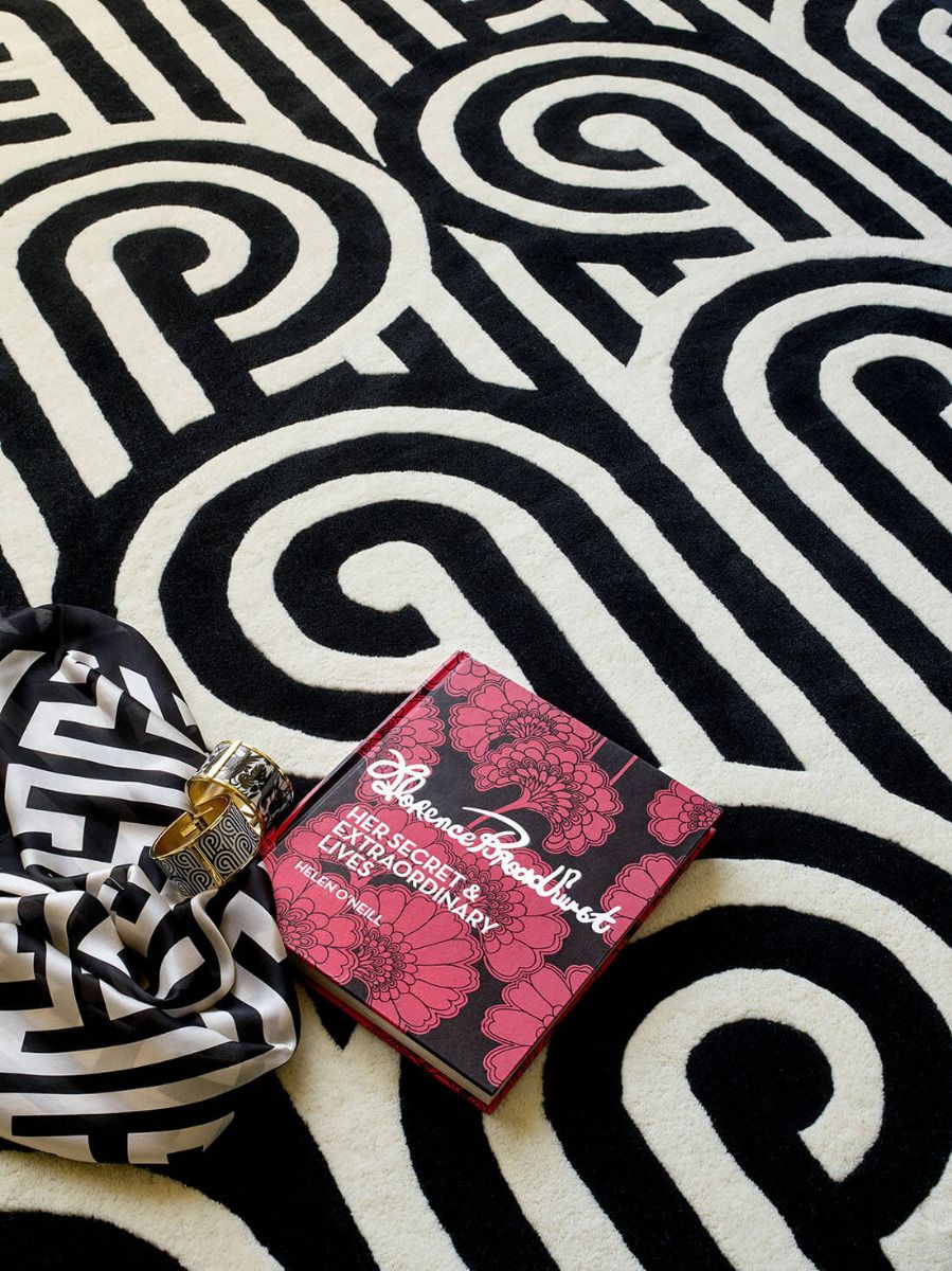 Tapis Turnabouts noir | Taille: 120 × 180 cm