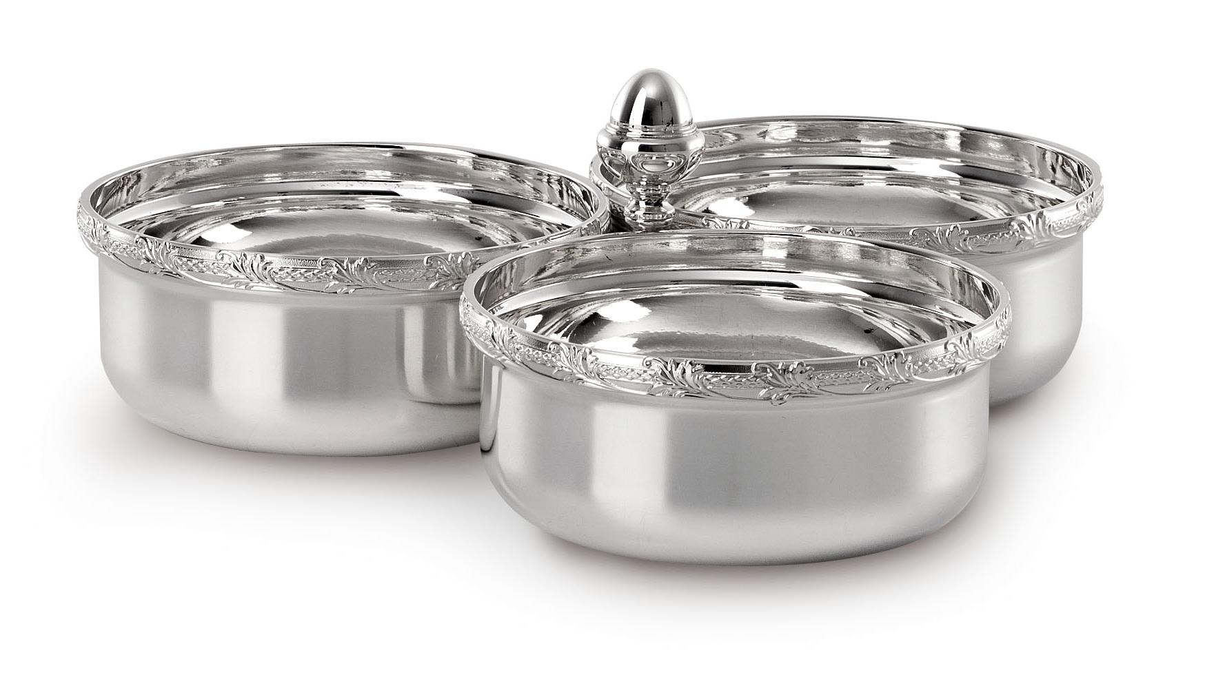 Royal zilveren snacksschaal