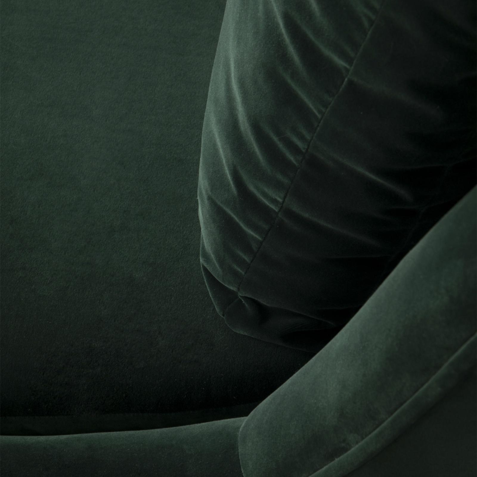 Chaise longue en velours peluche