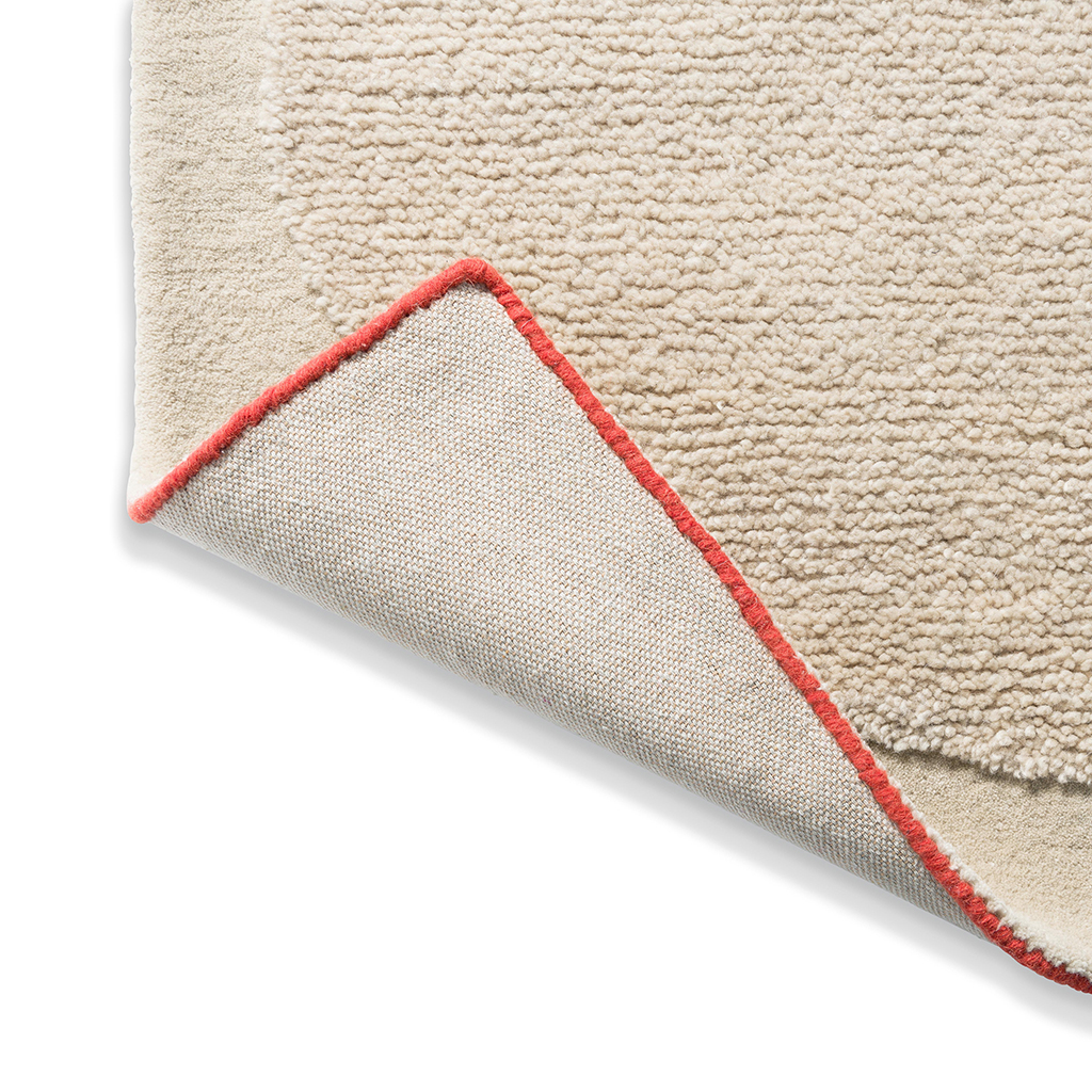 Tapis en laine designer Solid Stem écru