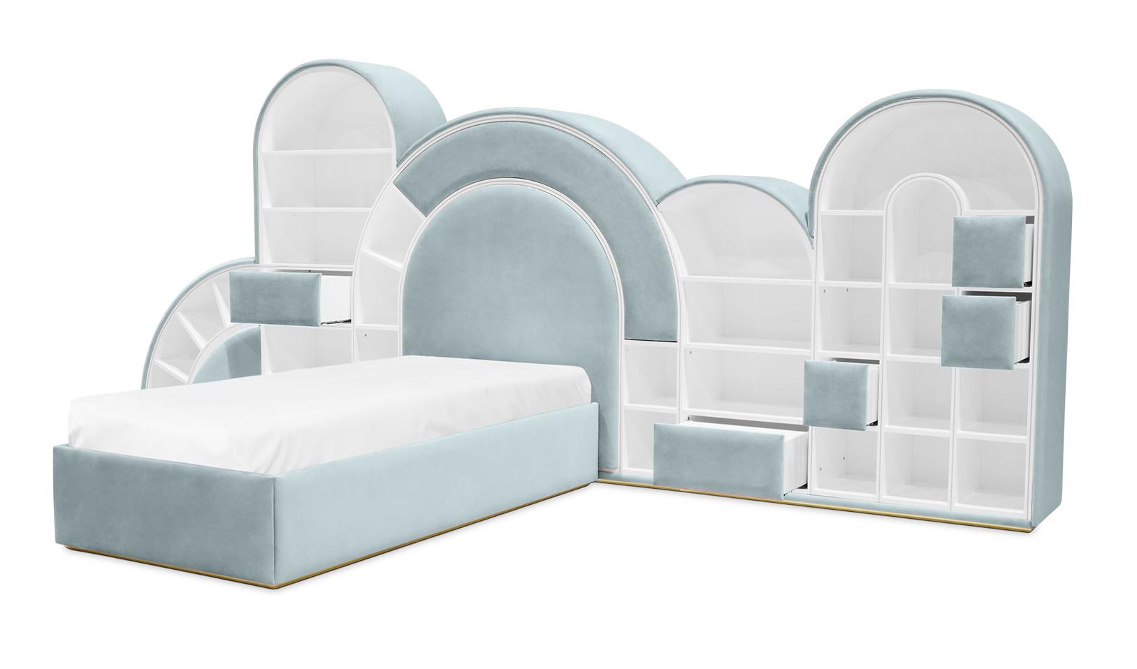 Lit Marshmallow bubble-gum bleu