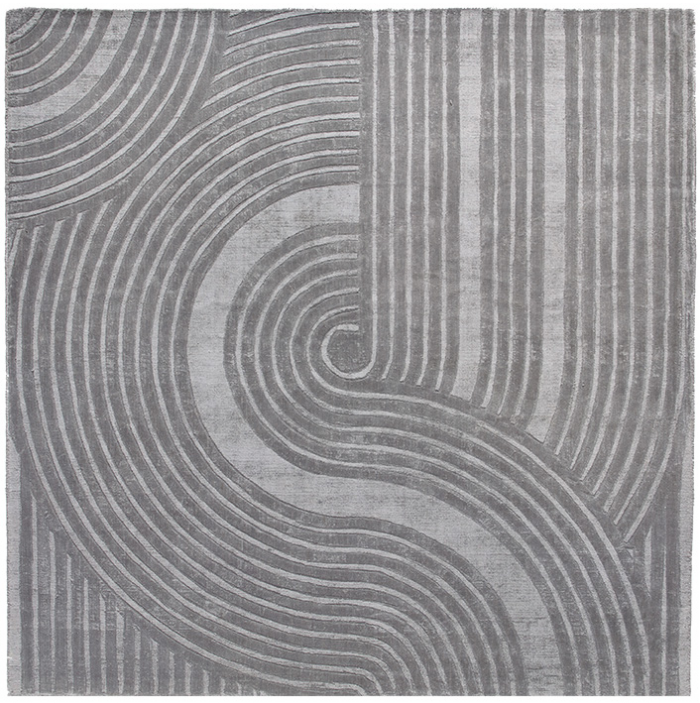 Tapis designer moderne gris | Taille: 160 × 230 cm
