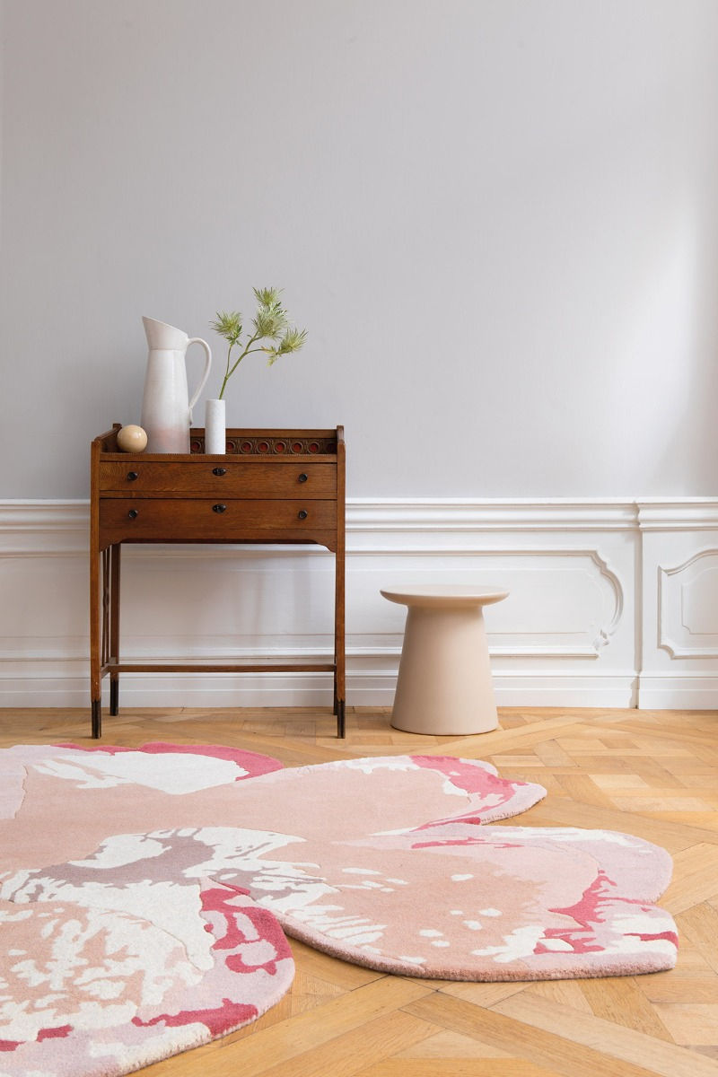 Magnolia lichtroze vloerkleed
