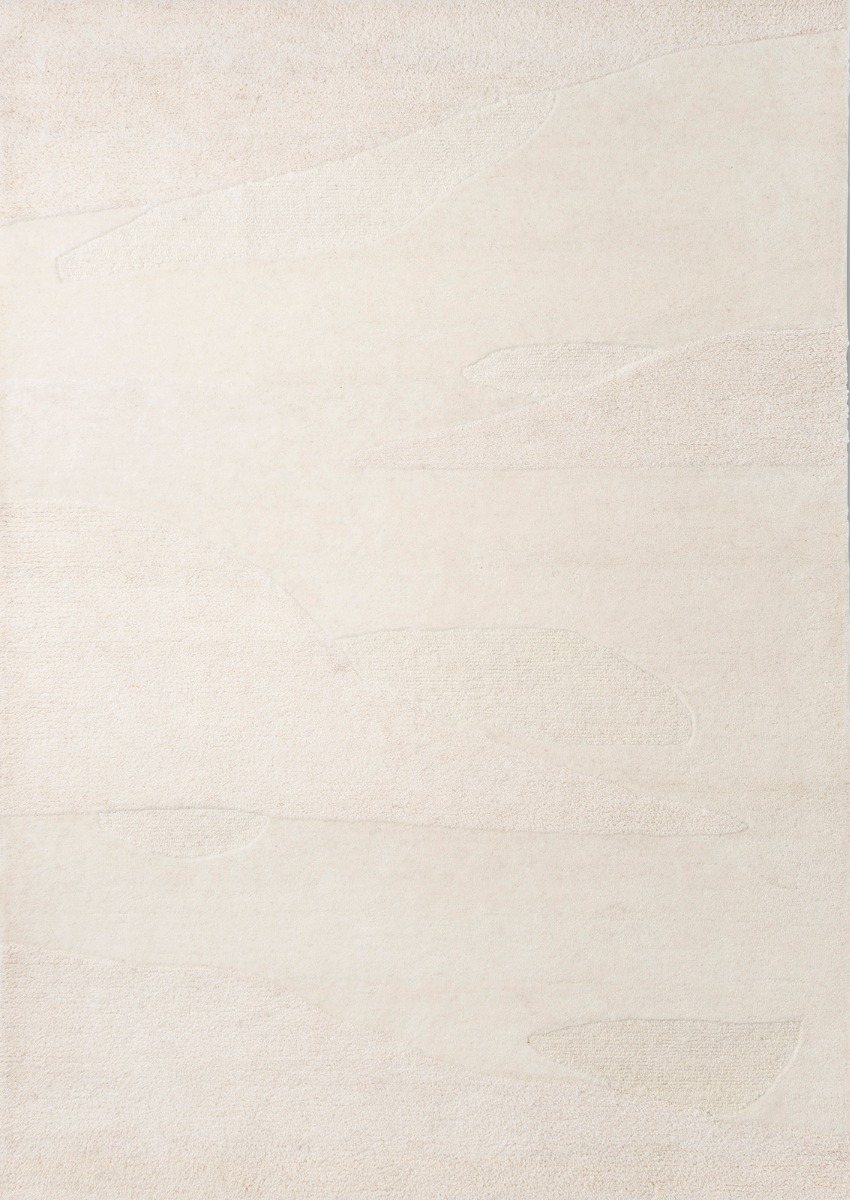 Tapis Decor Scape blanc laine | Taille: 250 × 350 cm