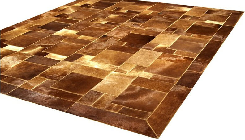 Puzzle koeienhuid tapijt | Maat: 220 × 220 cm