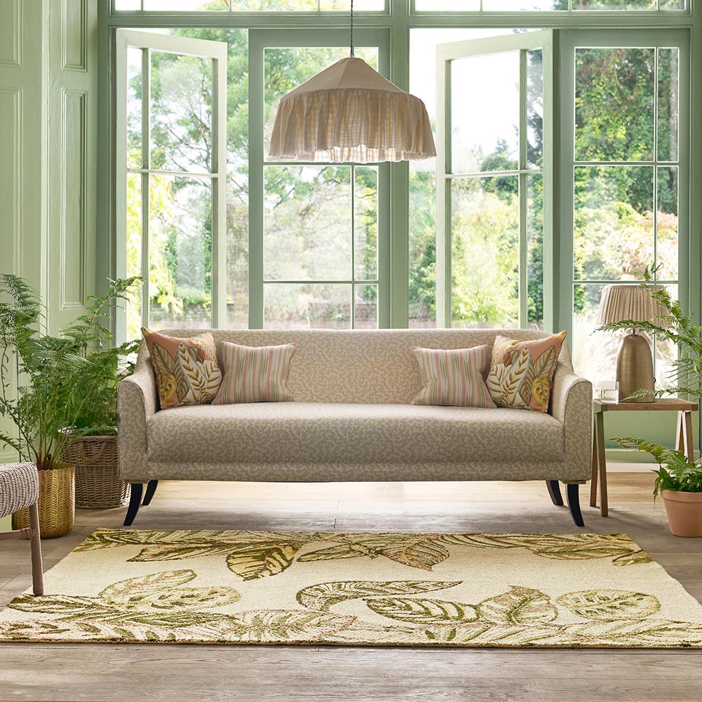 Calathea zeekraal outdoor vloerkleed | Maat: 250 × 350 cm