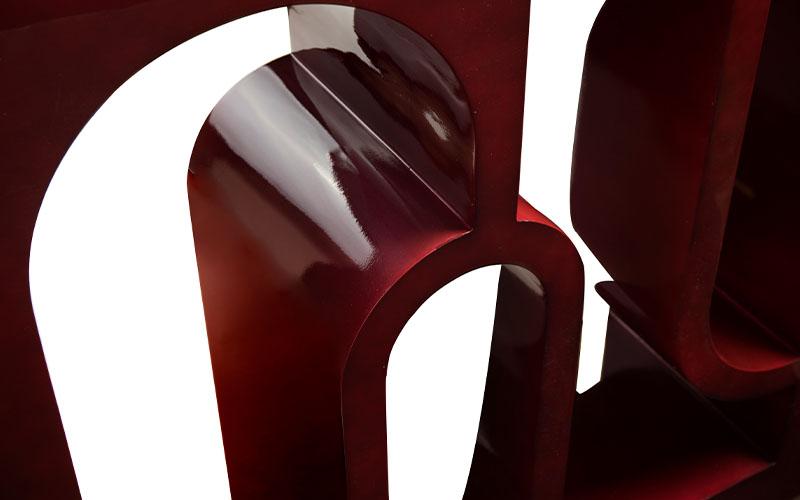 Glanzend rode premium console