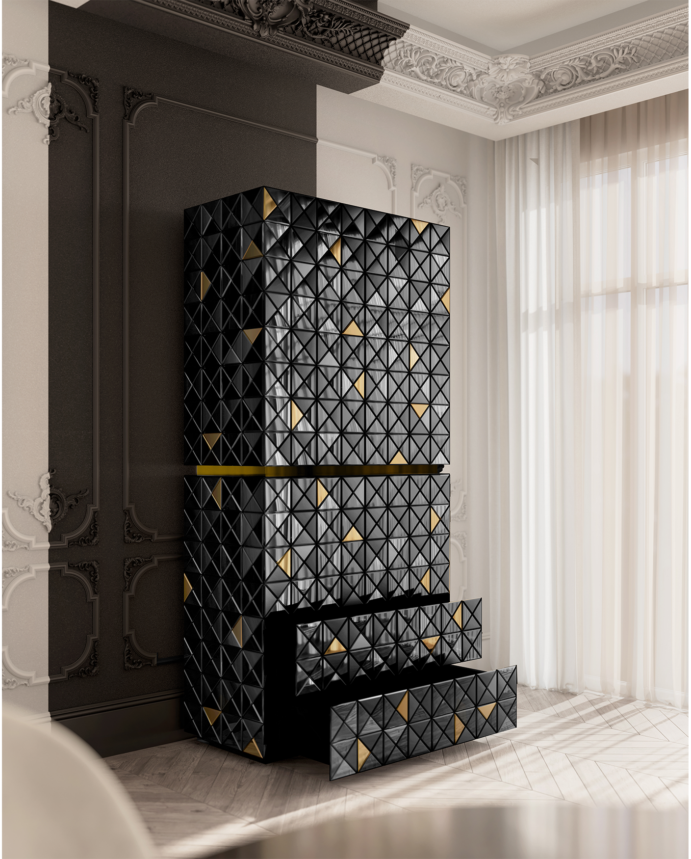 Armoire Mosaic II noire
