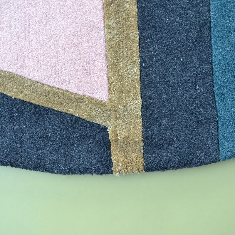 Tapis rond Sahara bordeaux | Taille: Ø 200 cm