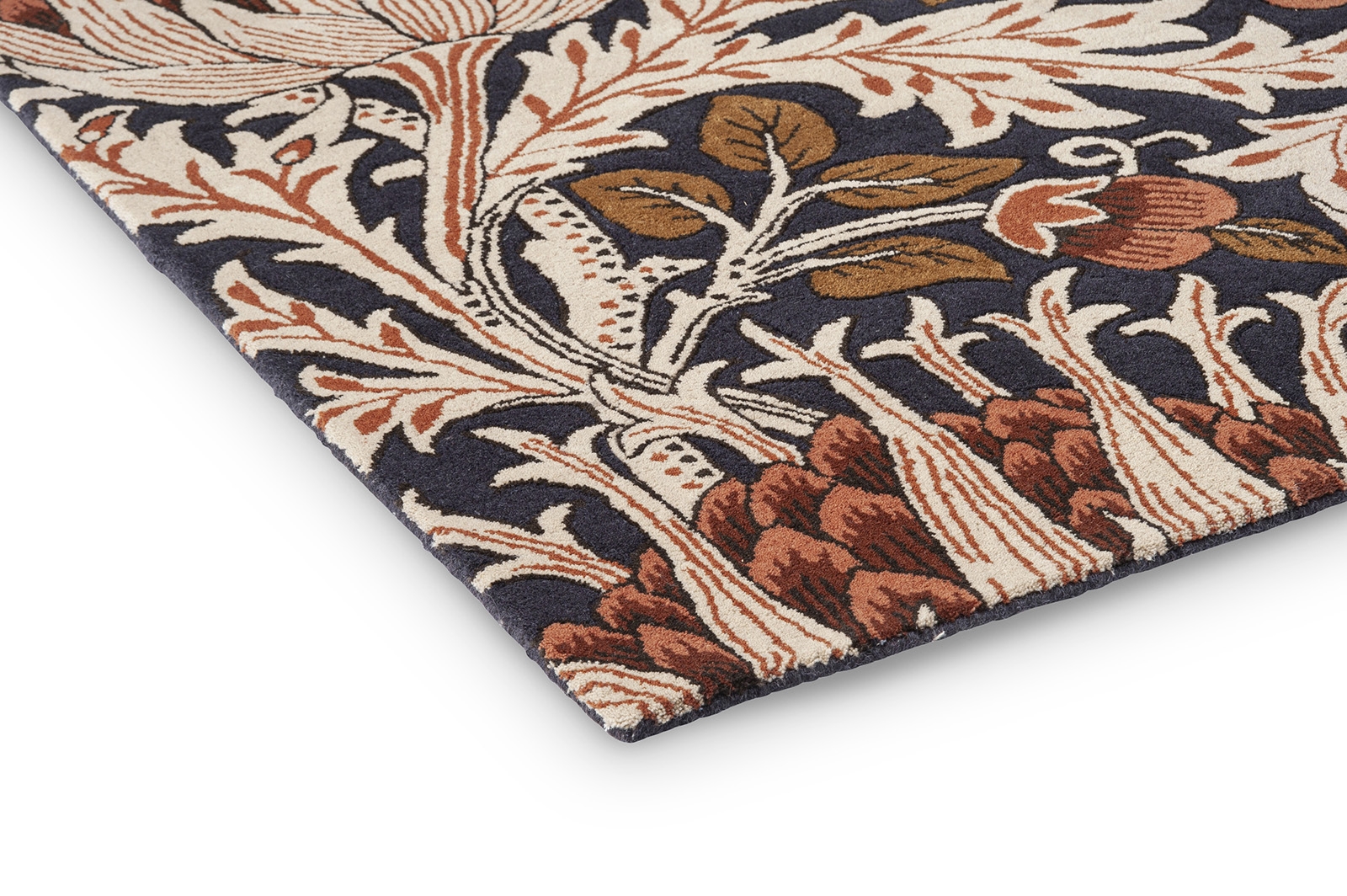 Artichoke amber/houtskool vloerkleed | Maat: 250 × 350 cm