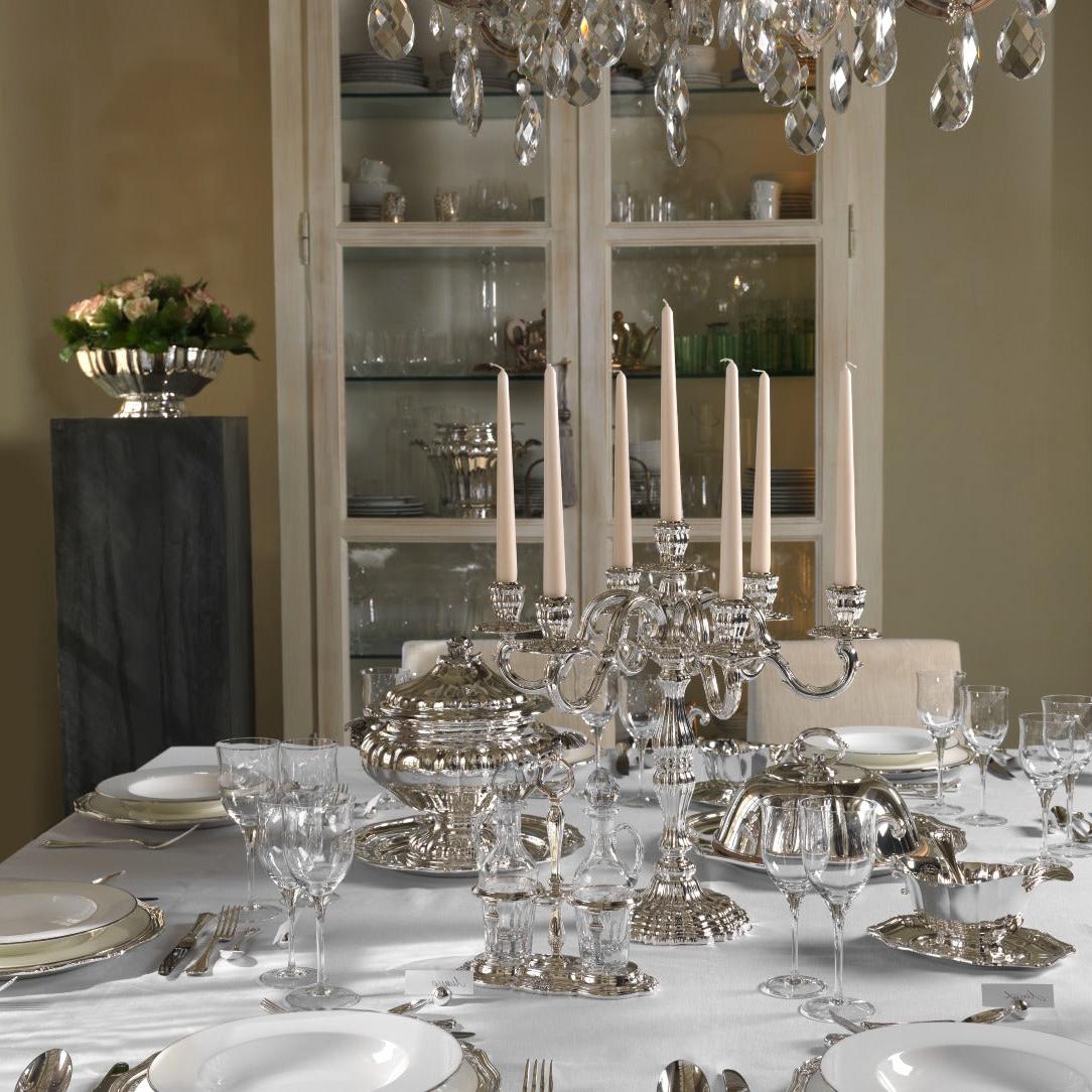 Royal verzilverde kandelaar | Configuratie: 5-Lights Royal verzilverde kandelaar | Configuratie: 5-Lights
