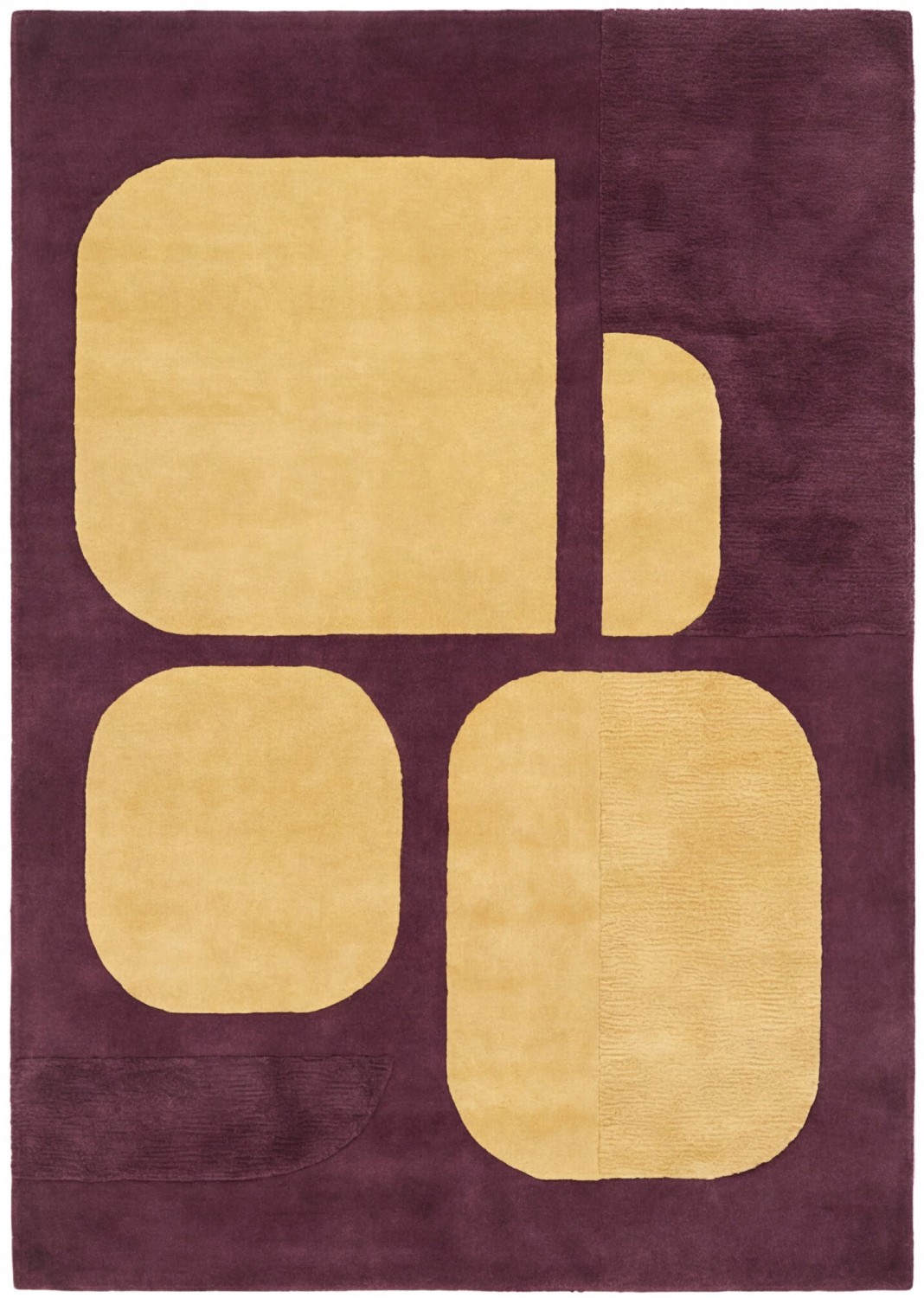 Tapis Rounded Blocks Plum