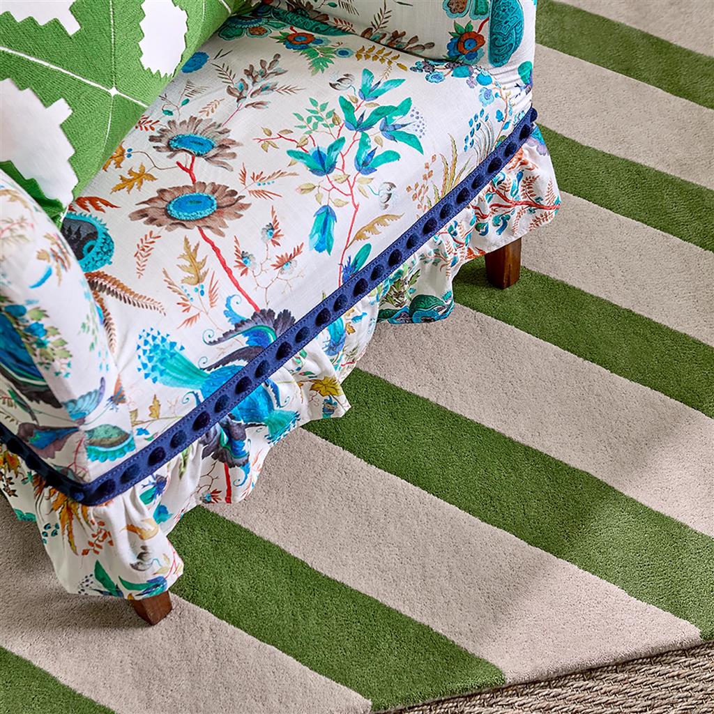 Tapis Paper Straw péridot