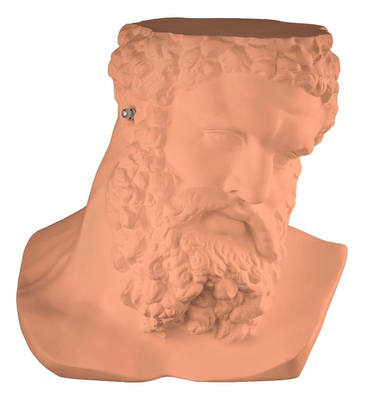 Ercole Non Sento oranje sculptuur