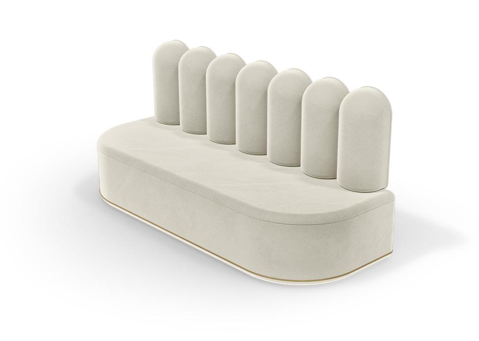 Pluizige wolk II knuffel bank