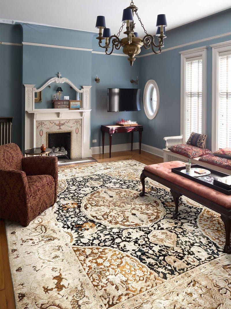 Tapis de luxe noué à la main Gold