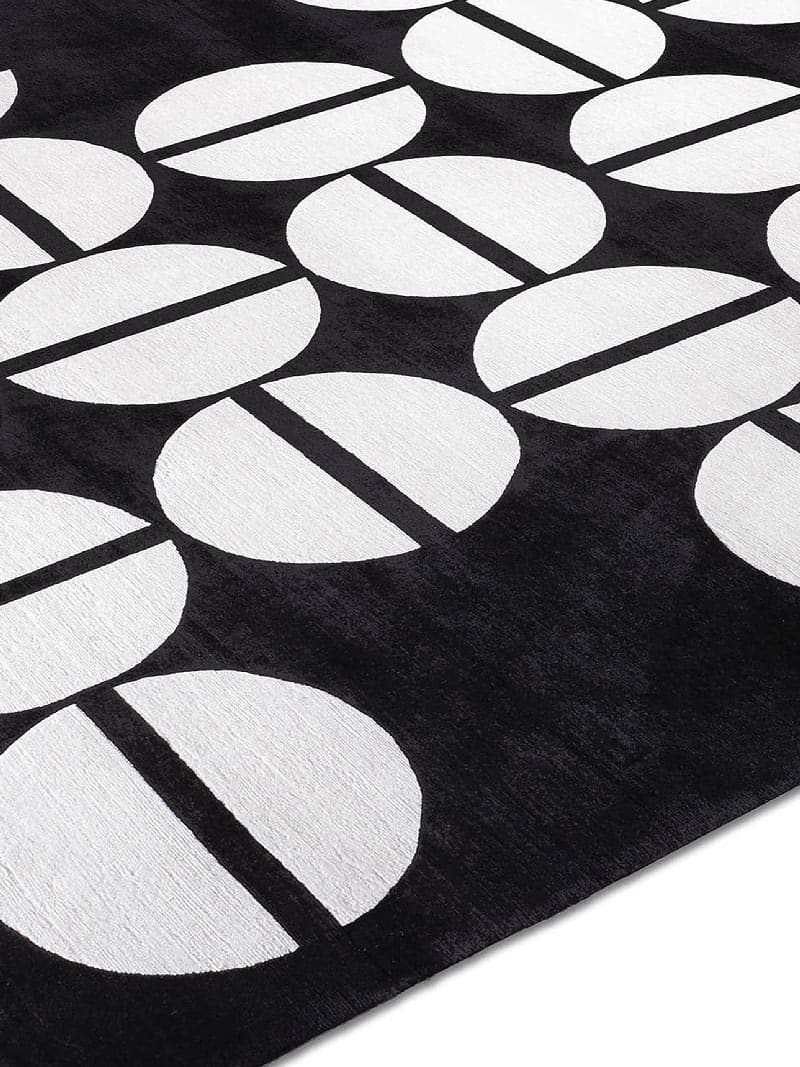 Tapis noué à la main Black & White
