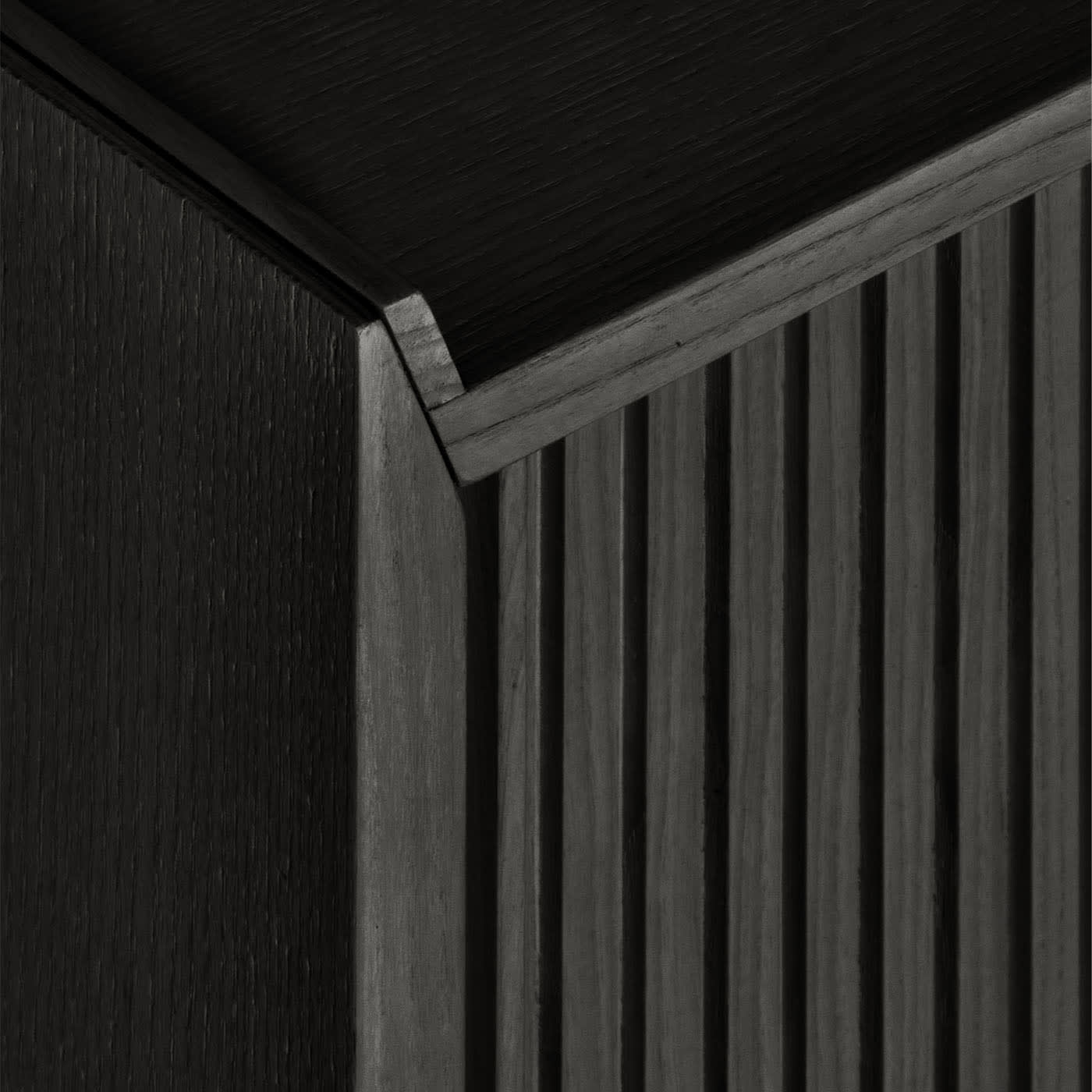Buffet Sipario noir 3 portes | Dimensions: Height 63 cm
