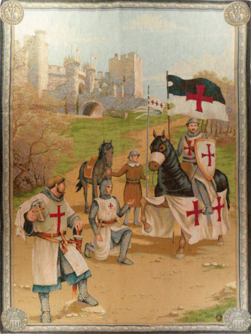 Tapisserie murale Templiers | Taille: 110 × 150 cm Tapisserie murale Templiers | Taille: 110 × 150 cm