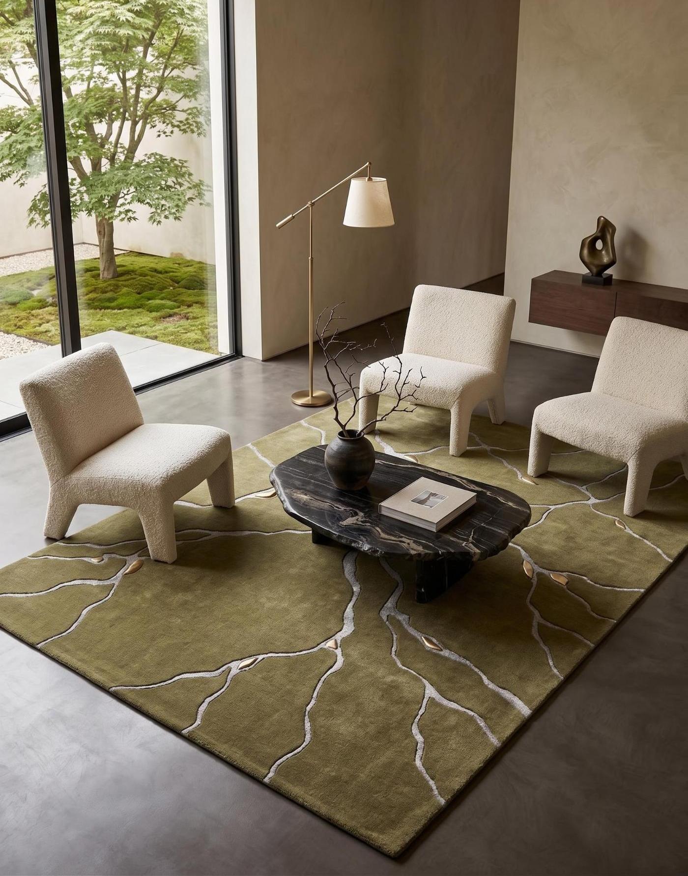 Tapis Vein Marble Olive