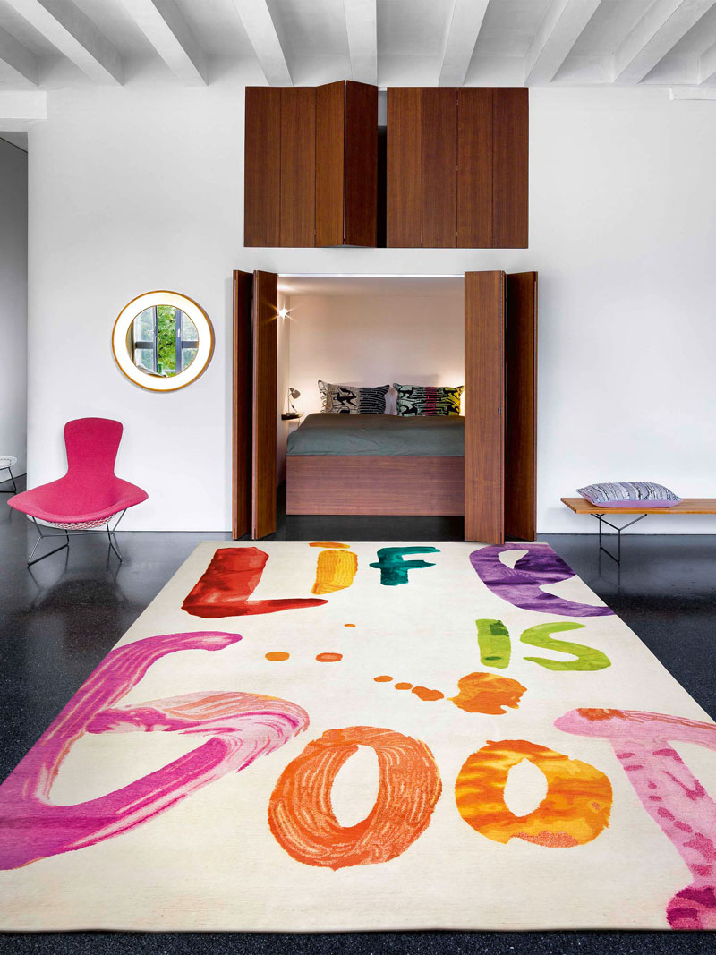 Life is Good luxe handgeknoopt vloerkleed