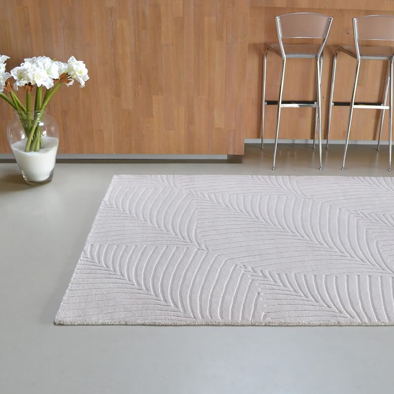 Tapis Folia pierre | Taille: 200 × 280 cm