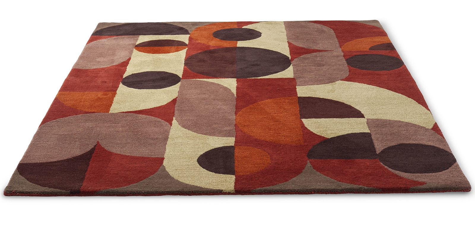 Tapis Decor Cosmo rouge/vert pâle | Taille: 140 × 200 cm
