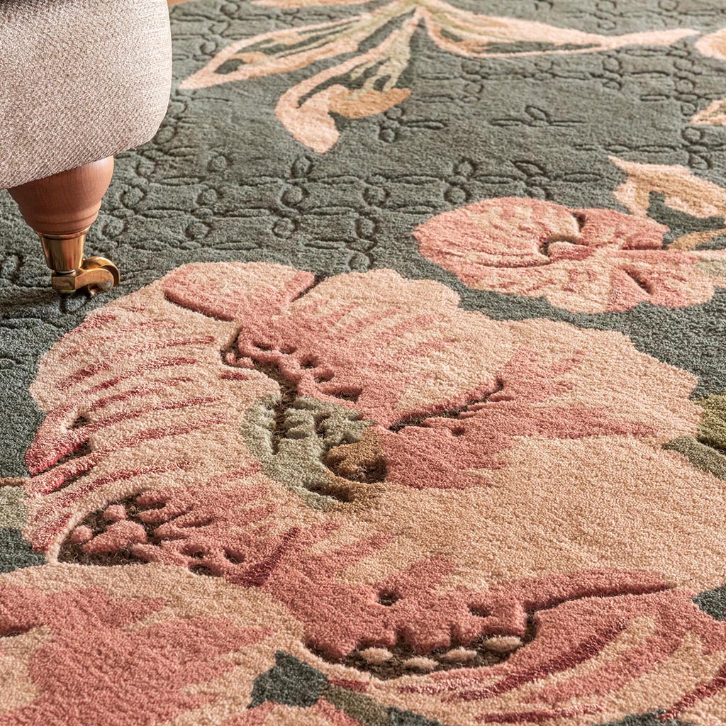 Aylworth Trail varengroen tapijt | Maat: 140 × 200 cm