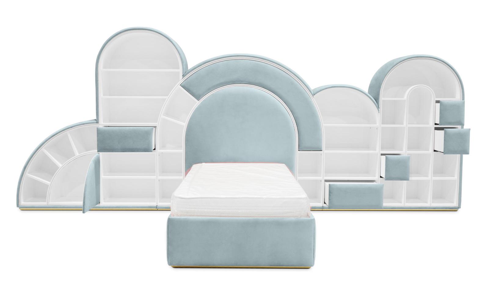 Lit Marshmallow bubble-gum bleu
