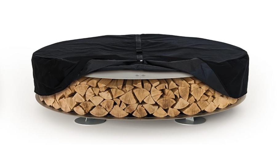 Zero staal vuurplaats | Afwerking: Zwart | Afmetingen: Ø 300 cm
