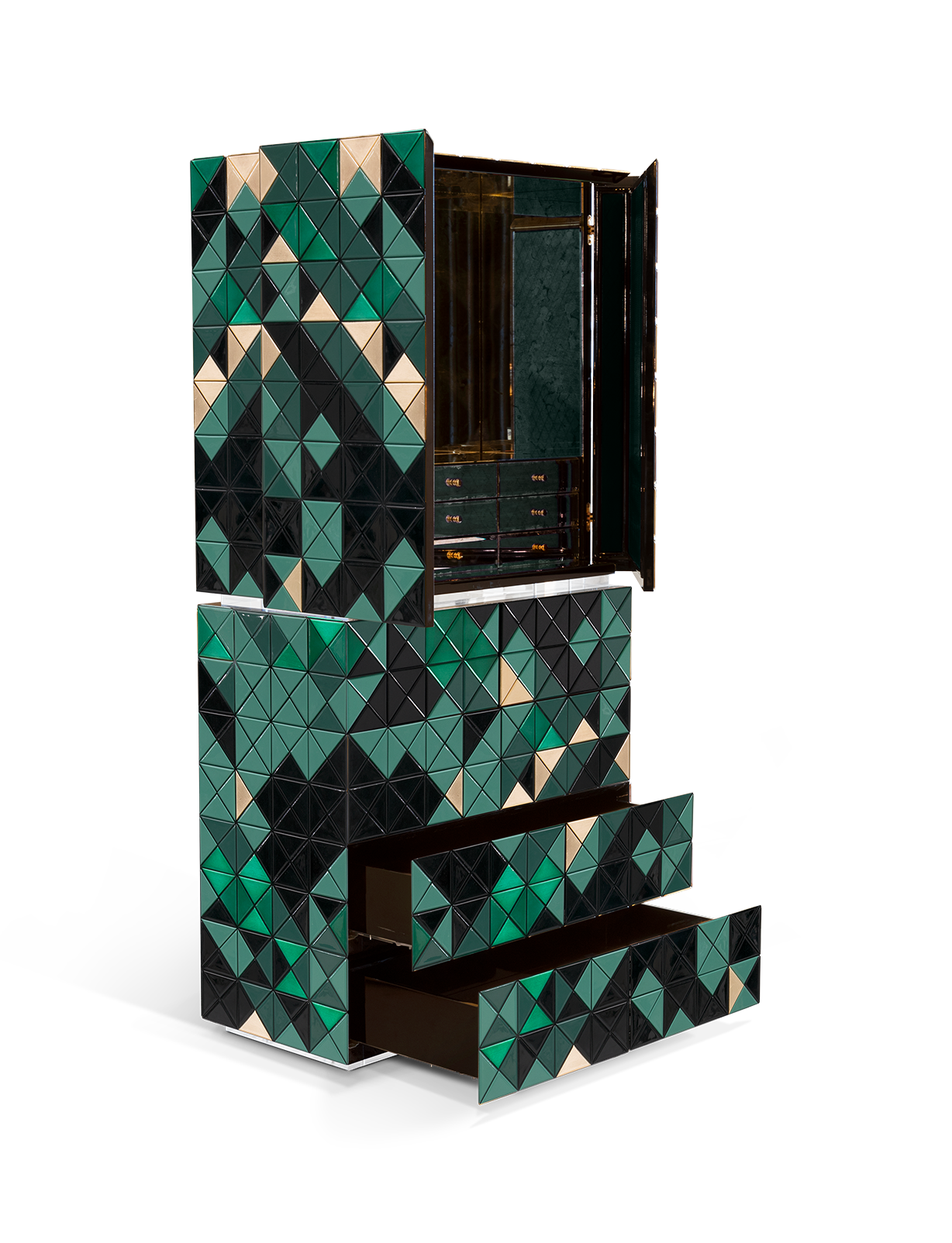 Mosaic II groene kast