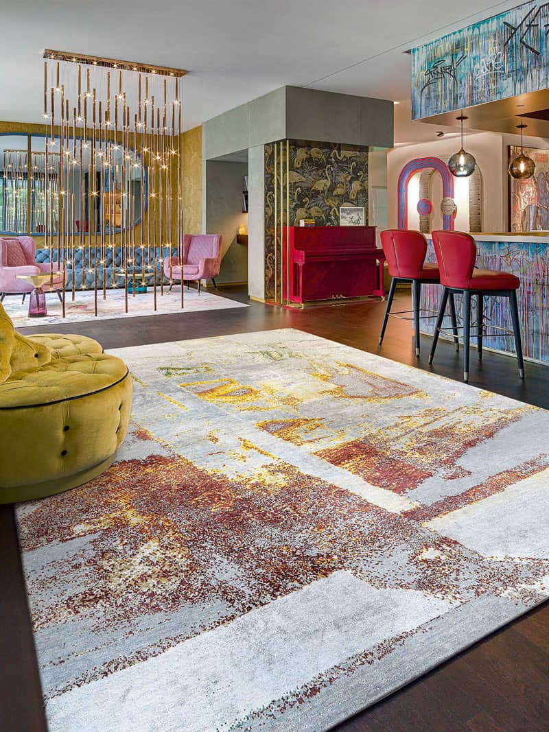 Tapis tissé main Pastel Rain | Taille: 250 × 300 cm