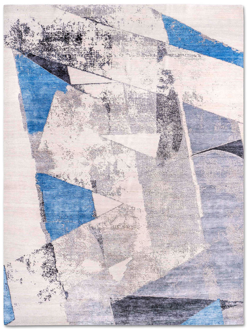 Tapis tissé main Original gris