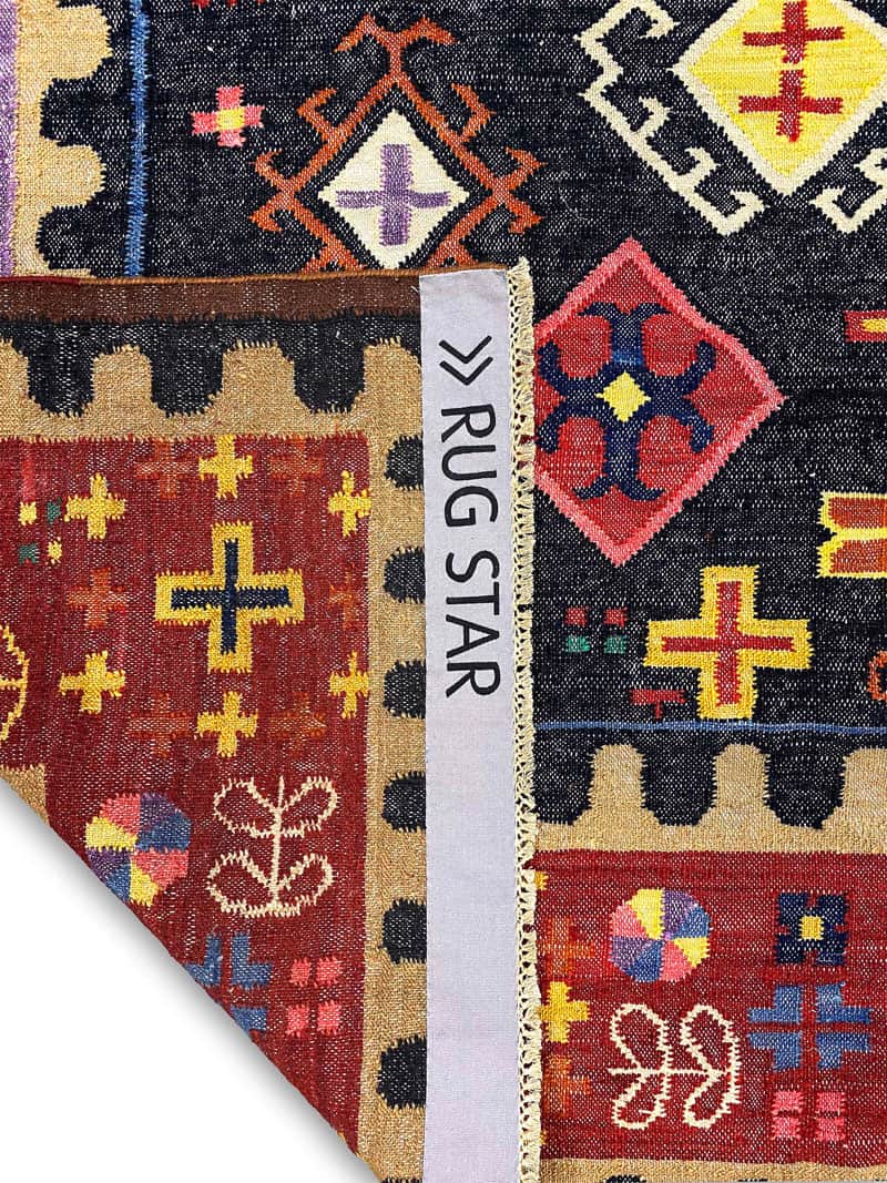 Flatweave handgemaakt luxe vloerkleed | Maat: 140 × 210 cm