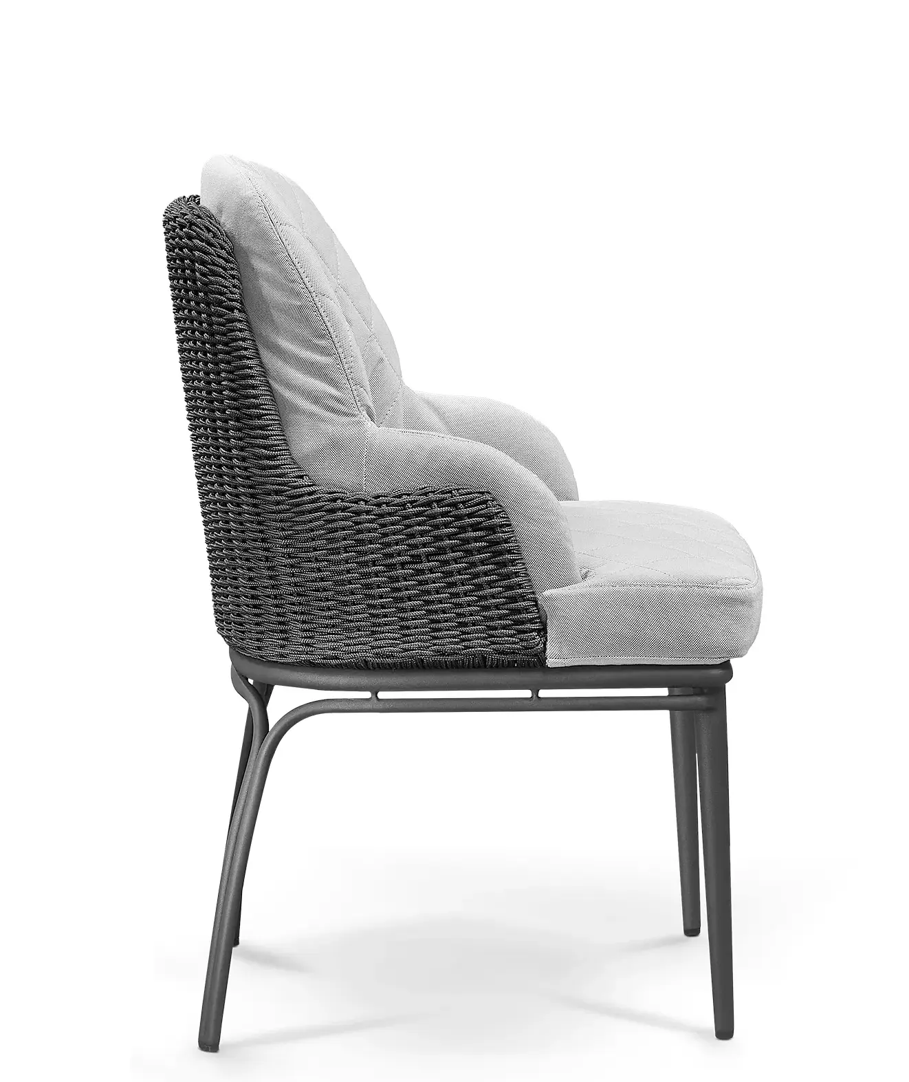 Regal grijze eetstoel