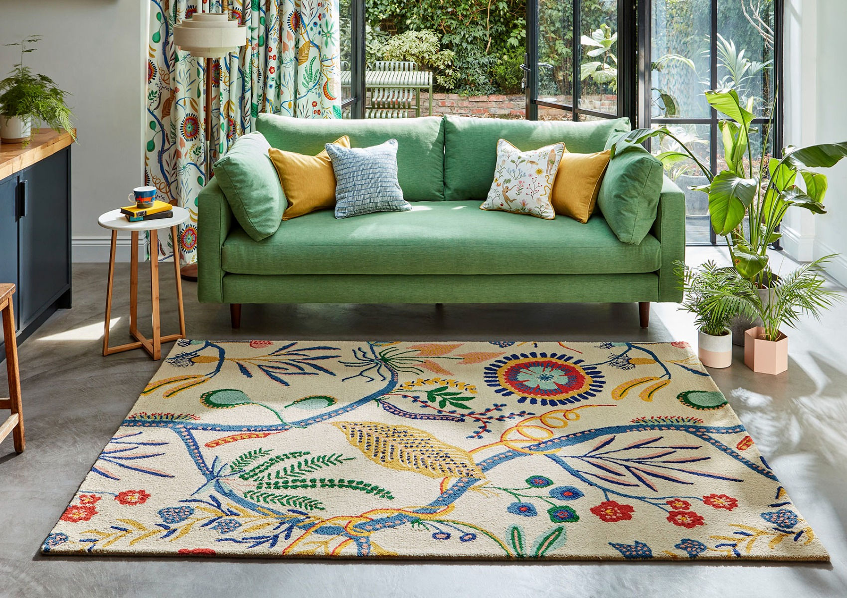 Tapis Jackfruit chai/sauge | Taille: 120 × 180 cm