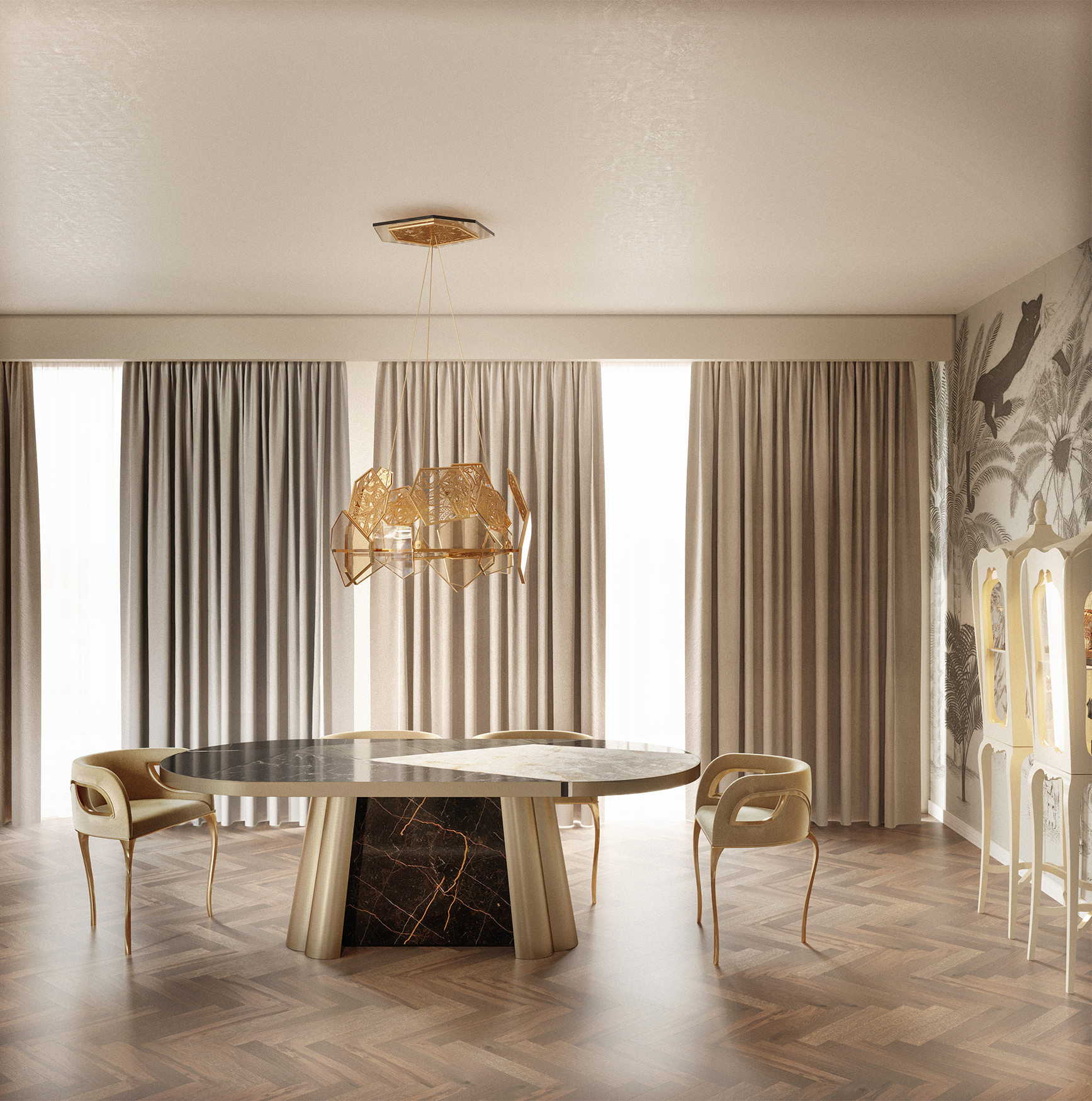 Chandra luxe accentstoel